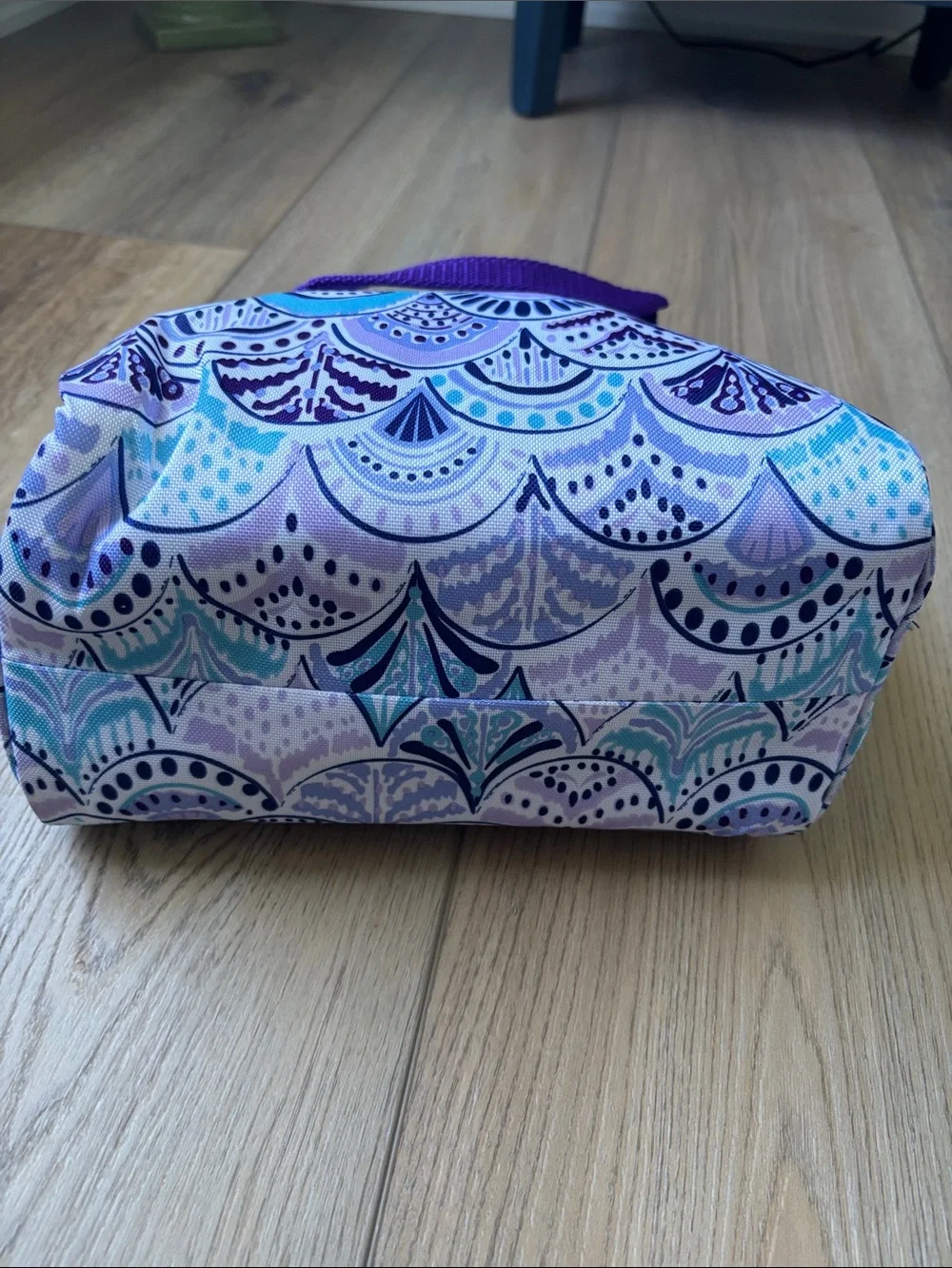NWT Betsey Johnson Purple Multi Insulated Lunch Tote W/ 2 Containers Mermaidcore